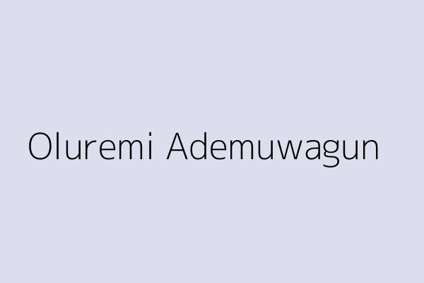 Oluremi Ademuwagun